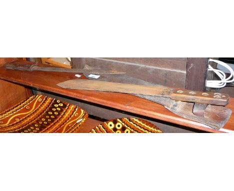 WW2 British Army machete with original scabbard and a bayonet