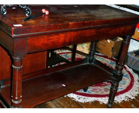 Victorian mahogany two-tier buffet 