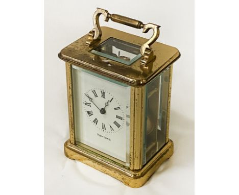 MAPPIN &amp; WEBB CARRIAGE CLOCK WITH KEY - 15 CMS (H) APPROX