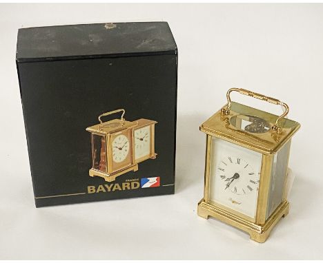 FRENCH BAYARD CARRIAGE CLOCK WITH BOX - 11 CMS (H) APPROX