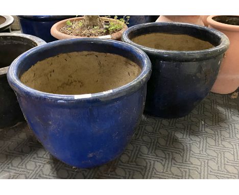 2 LARGE CERAMIC POTS