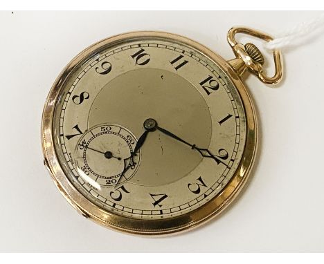 HM 9CT GOLD POCKET WATCH - APPROX 47.8 GRAMS TOTAL -  BREGUET MOVEMENT