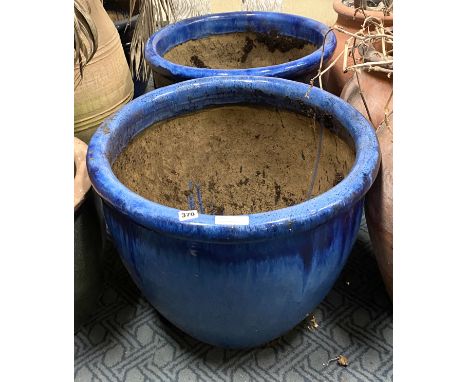 2 LARGE CERAMIC POTS