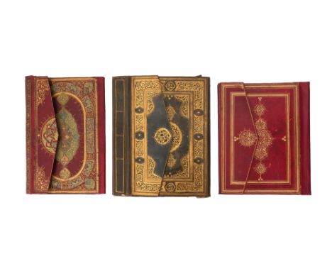 TWELVE OTTOMAN AND PERSIAN LEATHER MANUSCRIPT BINDINGS WITH GILT, TOOLED AND EMBOSSED DESIGNS Ottoman Turkey and Provinces, a