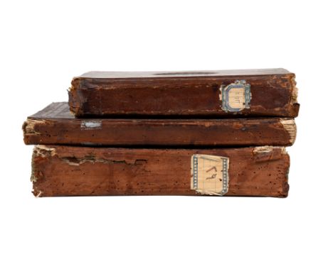 THREE ISLAMIC MANUSCRIPTS Mostly Kashmir and Northern India, 19th centuryArabic manuscripts on paper, comprising a volume des