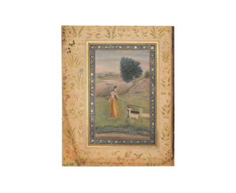 AN ILLUSTRATED LOOSE INDIAN ALBUM FOLIO: TODI RAGINI AND POETRY PROPERTY FROM A CANADIAN COLLECTION Provincial Mughal School,