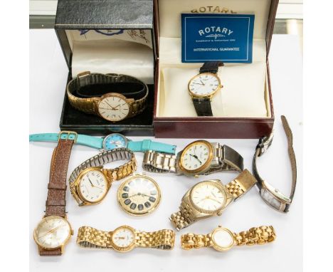 A collection of fashion watches, to include Accurist, Rotary, Ingersoll etc&nbsp;