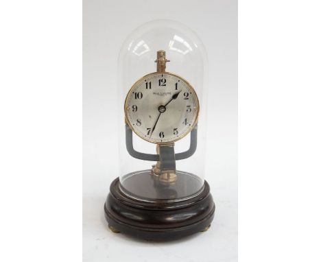 Early to mid 20th Century Bulle Clockette glass dome mantle clock