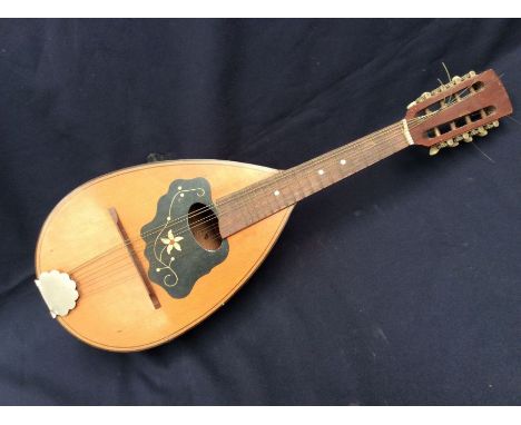 A mid 20th Century Czech lute with inside label