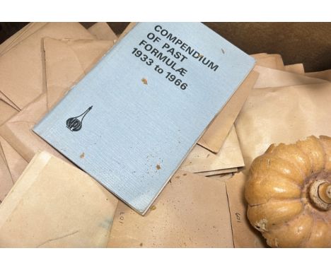 An interesting and varied collection relation to 20th century medicine/pharmaceutical science to include a microscope slides,