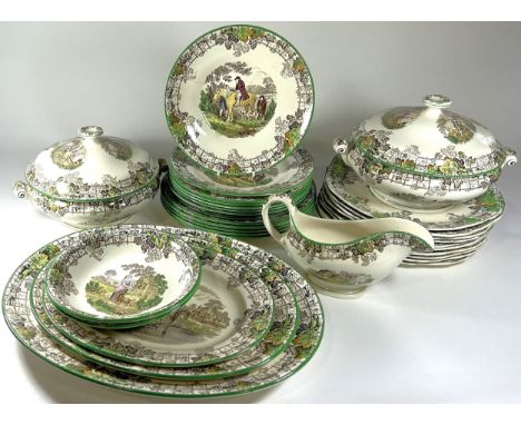 An extensive collection of Copeland Spode Byron pattern dinner, tea and coffee wares, (90 approx)