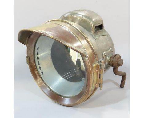 A Vintage Powell &amp; Hammer Ld Motorcycle headlamp. 