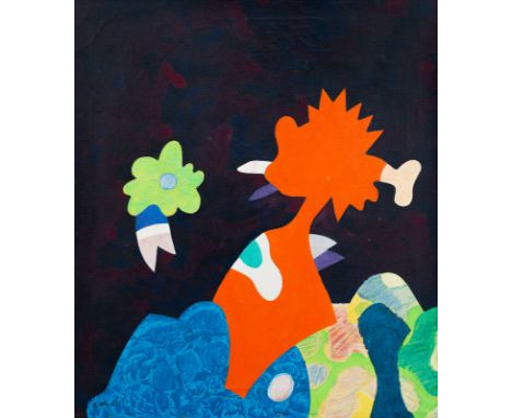 Alt, OtmarWernigerode, geboren 194044 x 38 cm, R."Die Sonntagstiere", 1971. Öl auf Leinwand. In Öl unten links signiert und d