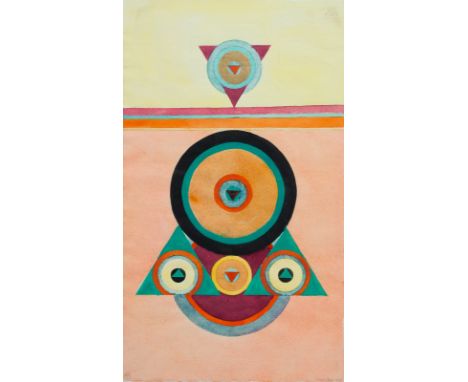 Pizzo, PiaPalermo, geboren 193733 x 19,3 cm, R.Ohne Titel, 1963. Aquarell auf Papier. In Bleistift unten rechts signiert und 