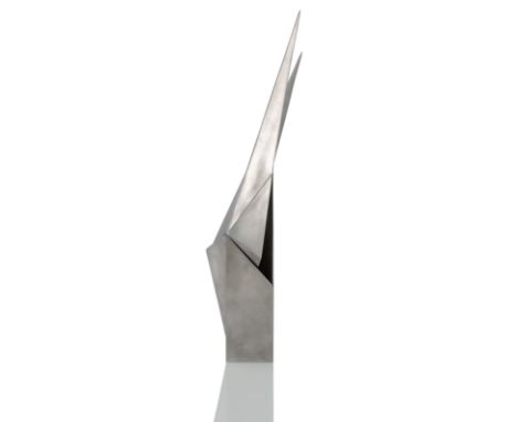 Hauser, ErichRietheim-Weilheim, 1930 - Rottweil, 2004H. 51 cmOhne Titel, 1987. Edelstahlskulptur aus der Serie "Artline". Unt