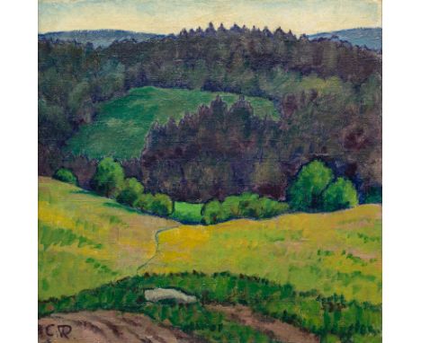 Rühle, ClaraStuttgart, 1885 - Münsingen, 194742 x 42 cm, R."Landschaft". Öl auf Leinwand. In Öl unten links monogrammiert sow