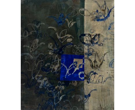 Spring, LorenzUster, geboren 1964140 x 120 cm, o. R."Wachsende Saat", 1996. Mischtechnik auf Leinwand. In Öl unten links sign