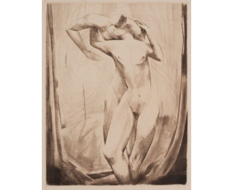 Jaeckel, WillyBreslau, 1888 - Berlin, 1944Blattgröße: 33 x 26,5 cm, o. R.2 Bl.: "Kuß II", 1922/1923; "Paar, aufstrebend - Lic