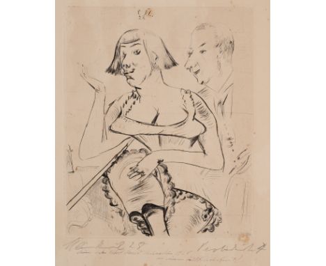 Kleinschmidt, PaulBublitz, 1883 - Bensheim / Bergstrasse, 1949Versch., o. R.2 Bl.: Frau im Sessel, 1922; In der Bar, 1928. Ra