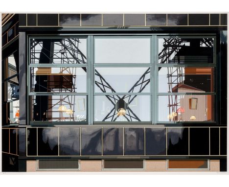Estes, RichardKewanee/Illiois, geboren 193235,5 x 51 cm, R."Eiffel Tower Restaurant", 1981. Farbserigraphie auf Papier aus de