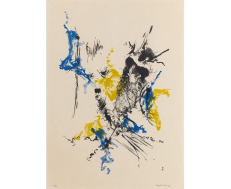 Cavael, RolfKönigsberg, 1898 - München, 197944,5 x 51 cm, R."Staccato", 1956. Öl auf Karton. In der nassen Farbe unten rechts