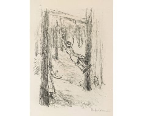 Liebermann, MaxBerlin, 1847 - 1935Buchformat: 27,5 x 20 x 5,5 cm"Theodor Fontane - Effi Briest", 1926/1927. Buch mit 21 Litho