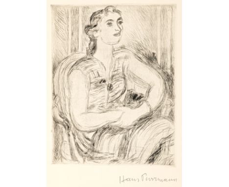 Purrmann, HansSpeyer, 1880 - Basel, 1966Versch., o. R.2 Bl.: "Bildnis Mary Braune", 1915; "Bildnis Eva Maria Henschel", 1960.