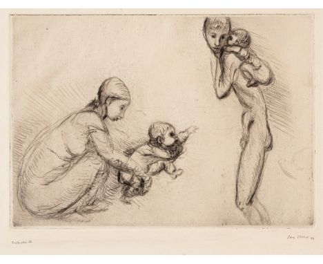 Ehrlich, GeorgWien, 1897 - Luzern, 19664 Bl.: Familie, 1948; Leda und der Schwan, 1925; Frauenporträt, 1925; Mädchenbildnis, 