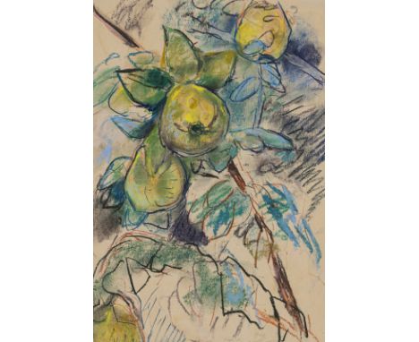 Henninger, ManfredBacknang, 1894 - Stuttgart, 198648 x 33 cm, o. R.Früchtezweig, 1949. Pastell auf Papier. In Bleistift unten