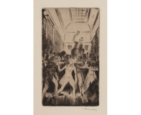 Steiner-Prag, HugoPrag, 1880 - New York, 1945Versch., o. R.7 Bl.: Ohne Titel, 1921. Radierung auf verschiedenen Papieren aus 