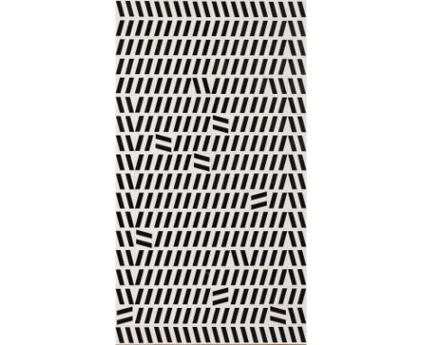 Vasarely, VictorPécs/Ungarn, 1908 - Paris, 1997181 x 100 cm, o. R."Cim nékül". PVC-Collage auf Hartfaserplatte. Rückseitig au