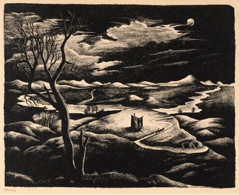 Mense, CarloRheine/Westfalen, 1886 - Königswinter, 1965Blattgröße: 35,5 x 46,5 cm; 29 x 37 cm, o. R."Italienische Landschaft"