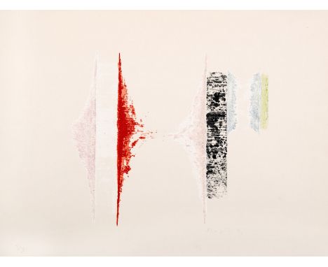 Bartels, HermannRiesenburg, 1928 - Düsseldorf, 1989Versch., o. R.4 Bl. Ohne Titel, 1964. Farbxylografie auf Karton. Alle in B