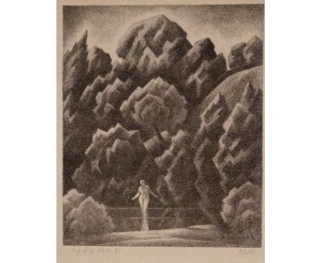 Erbslöh, AdolfNew York, 1881 - Irschenhausen/Isartal, 194761,5 x 42,5 cm; 30,3 x 24,3 cm, o. R.Badende, 1930. Lithografie auf