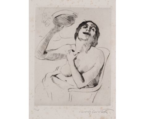 Corinth, LovisTapiau, 1858 - Zandvoort, 1925Versch., o. R.2 Bl.: "Weiblicher Halbakt mit Tamburin", 1914; "Geburt der Venus I