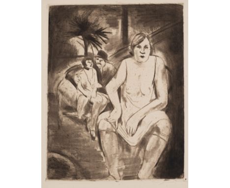 Jaeckel, WillyBreslau, 1888 - Berlin, 1944Versch., o. R.2 Bl.: "Dirnen", 1926; "Begehren", um 1915. Radierung auf Bütten. Bei