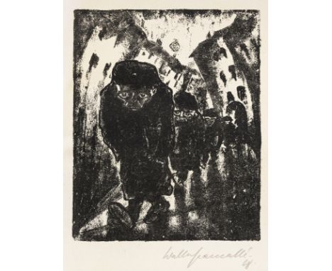 Gramatté, WalterBerlin, 1897 - Hamburg, 1929Buchformat: 25,5 x 20,5 x 1 cm"Nikolai Gogol - Der Mantel", 1918. Buch mit 12 Lit