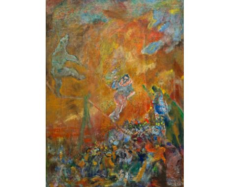 Straube, WilliamBerlin, 1871 - Neufrach/Bodensee, 1954120 x 88 cm, R.Zirkus, um 1925. Öl auf Leinwand. In Öl unten rechts sig