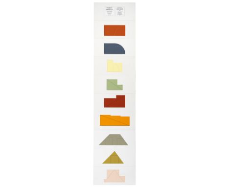 Mangold, RobertNorth Tonawanda, geboren 1937Kartonformat: 32 x 76 x 4 cm"A book of silk screen prints  multiple panel paintin
