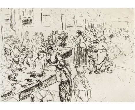"Hermann Struck - Die Kunst des Radierens"Buchformat: 23,5 x 19 x 2 cmBuch mit fünf Radierungen und einer Lithografie von Max