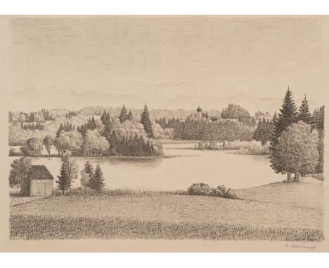 Schrimpf, GeorgMünchen, 1889 - Berlin, 1938Versch., o. R.3 Bl.: "Liebeszeichen", 1923/24; "Südlicher Garten", 1921; Landschaf