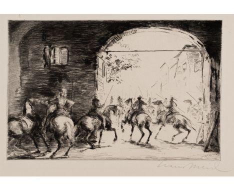Meid, HansPforzheim, 1883 - Ludwigsburg, 1957Versch., o. R.4 Bl.: "Sonntag in den Cascine von Florenz", 1911; Ohne Titel, 191