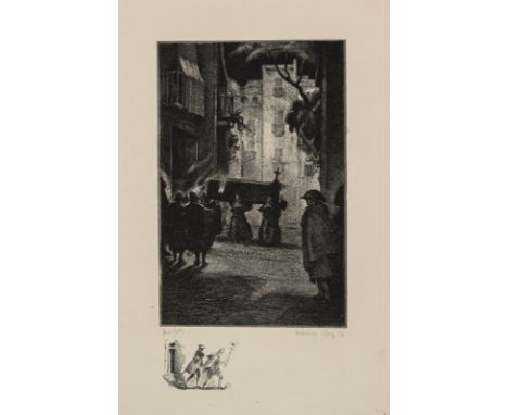 Steiner-Prag, HugoPrag, 1880 - New York, 1945Versch., o. R.4 Bl.: Ohne Titel, 1918. Lithografie auf verschiedene Papiere aus 