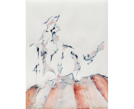 Berges, WernerCloppenburg, 1941 - Schallstadt, 201740 x 30 cm, R."Leiden mit Genuss", 1987. Aquarell auf festem Papier. In Bl