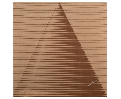 Panton, VernerGamtofte Sogn/Dänemark, 1926 - Kopenhagen, 199848,4 x 48,4 cm, o. R.Komposition mit Dreieck, ca. 1970. Farbseri