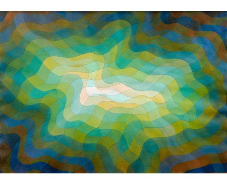 Kranz, KurtEmmerich, 1910 - Wedel, 199756,5 x 77 cm, R."Bewegte Stufung", 1972. Aquarell und Bleistift auf Bütten. In Bleisti