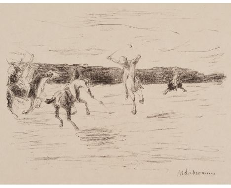 Liebermann, MaxBerlin, 1847 - 1935"Polo", 1912. Lithografie auf Japanpaper. In Bleistift unten rechts signiert.Schiefler, 143
