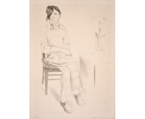Hockney, DavidBradford/Yorkshire, geboren 1937Blattgröße: 76,5 x 57 cm; 70 x 49 cm, R.Yves Marie, 1974. Lithografie auf BFK R