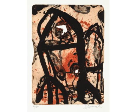 Schumacher, EmilHagen, 1912 - San José/Ibiza, 1999Blattgröße: 70 x 53,5 cm; 45 x 33 cm, o. R.1/1983, 1983. Farbradierung auf 