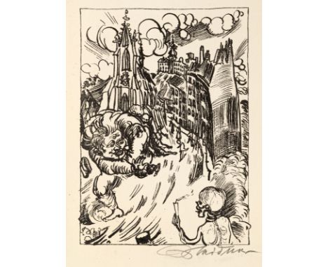 Meidner, LudwigBernstadt/Schlesien, 1884 - Darmstadt, 1966Versch., o. R.4 Bl.: "Mann und Frau",  o. J.;  "Septemberschrei", o